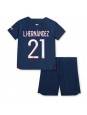 Billige Paris Saint-Germain Lucas Hernandez #21 Hjemmedraktsett Barn 2023-24 Kortermet (+ Korte bukser)